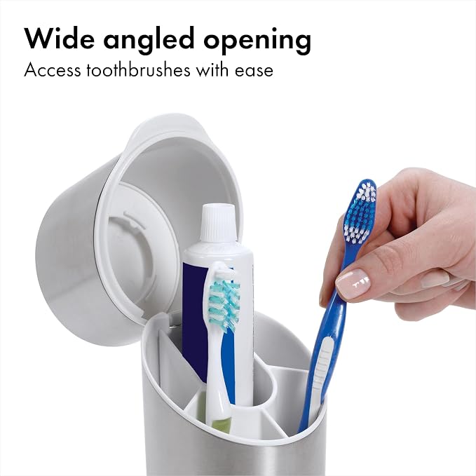 OXO Good Grips Bathroom Toothbrush Holder Set - Image 4