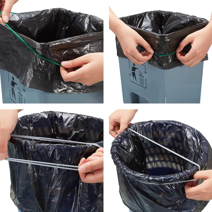 Garbage Can Rubber Bands, Trash Can Elastic Bands to Hold Garbage Bag in Place - Image 7