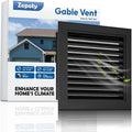 12"x12" Aluminum Alloy Gable Vent, Screen Design, Elevate Aesthetics and Air Quality, Ideal for Attic and Shed Ventilation, Premium Black Square Vents in Sleek, Vent Opening: 10"x10"