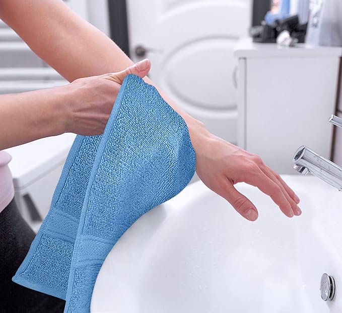 Utopia Towels 6 Pack Premium Hand Towels 16x28 in 600 GSM Electric Blue | - Image 3