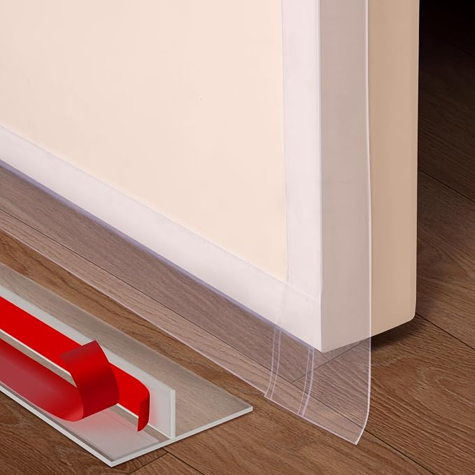 Benory T-Shaped Silicone Door Weather Stripping, energy loss, and outside noise by Benory