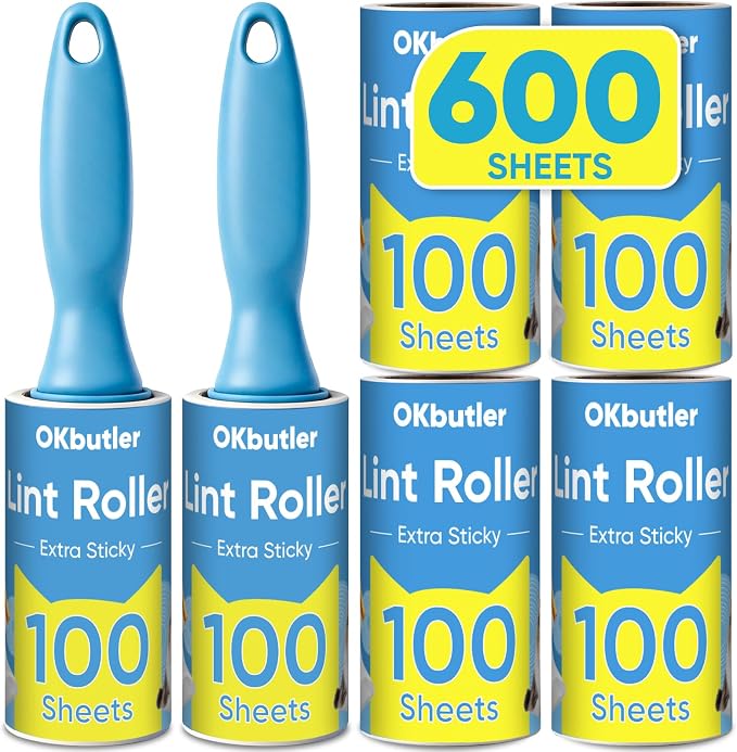 600 Sheets Lint Roller for Pet Hair, Lint Remover Extra Sticky | Extra Sticky by Unknown