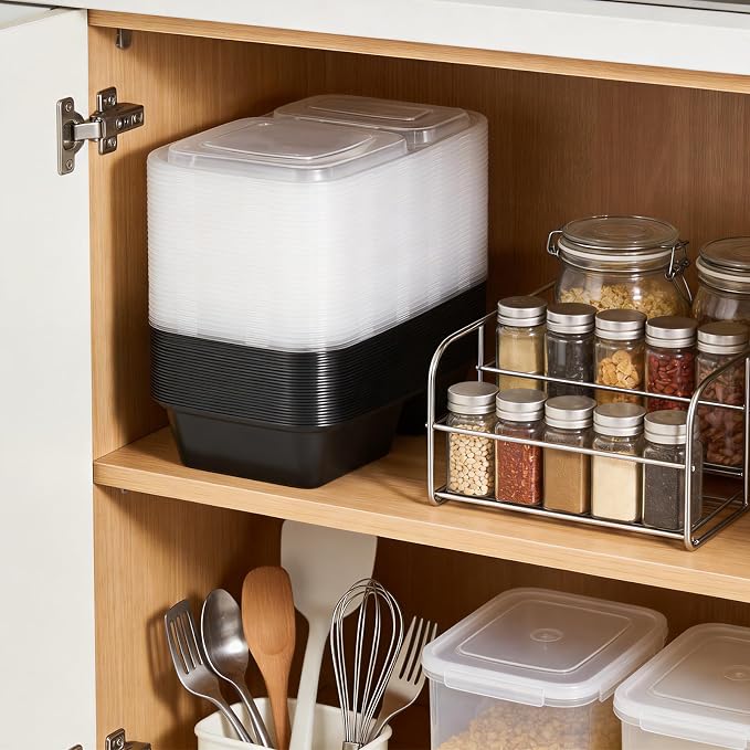 Glotoch 100 Pack32oz 2-Compartment Meal Prep Containers - Image 8