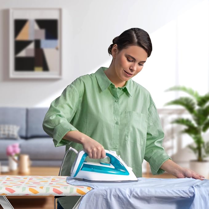 BKTD Full Size Ironing Board, Sturdy Frame, Heat Resistant Cover, Iron Rest - Image 7