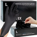 FINITEX - Black Nitrile Disposable Gloves, Powder-free, Medical Exam Latex-Free by FINITEX