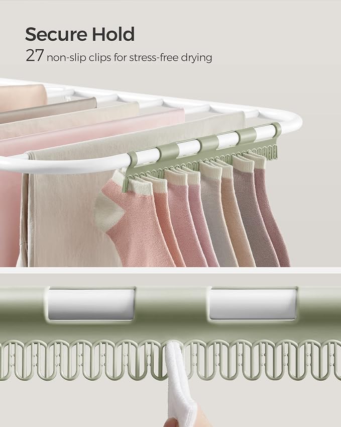 SONGMICS Clothes Drying Rack, - Image 5