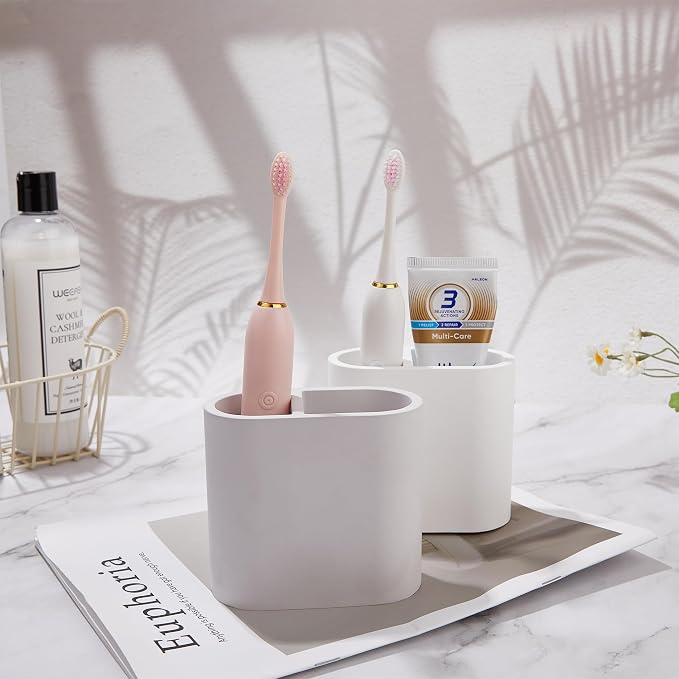 Quick Drying Toothbrush Holder for Bathrooms, Diatomite Countertop Organizer - Image 7