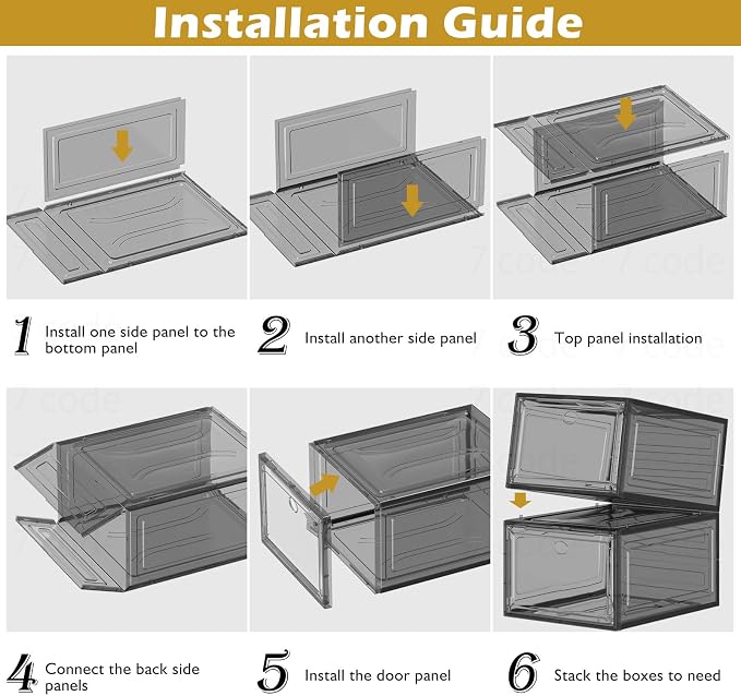 Sturdy Clear Shoe Organizer - Image 8