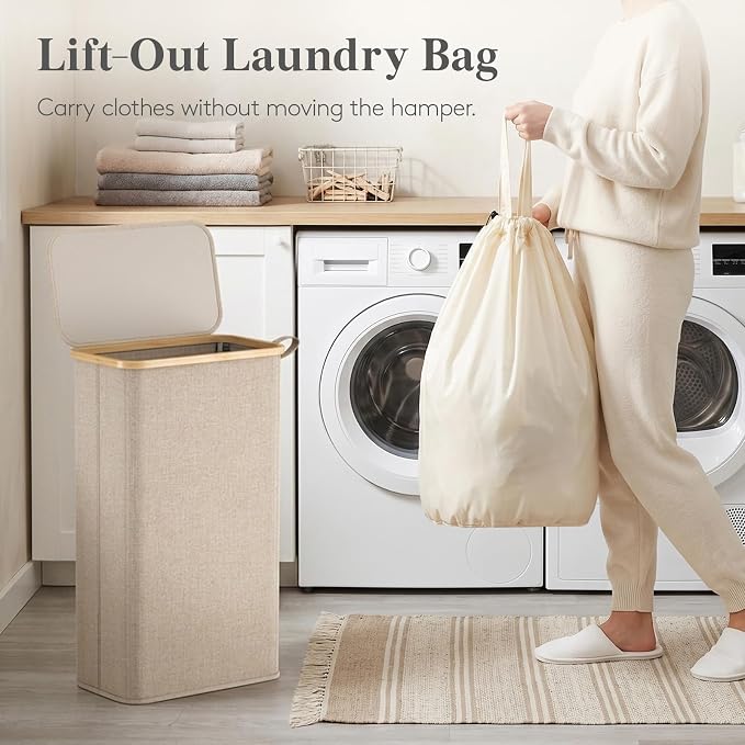 Lifewit 75L Slim Laundry Hamper - Image 3