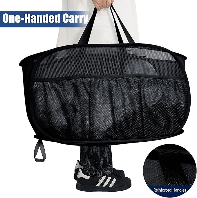 Collapsible Laundry Baskets, Upgrade Pop Up Laundry Hamper - Image 6