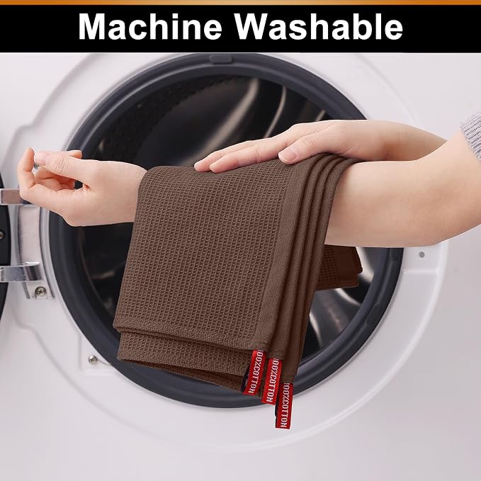 Homaxy 100% Cotton Waffle Weave Dish Cloths, 6 Pack - Image 7