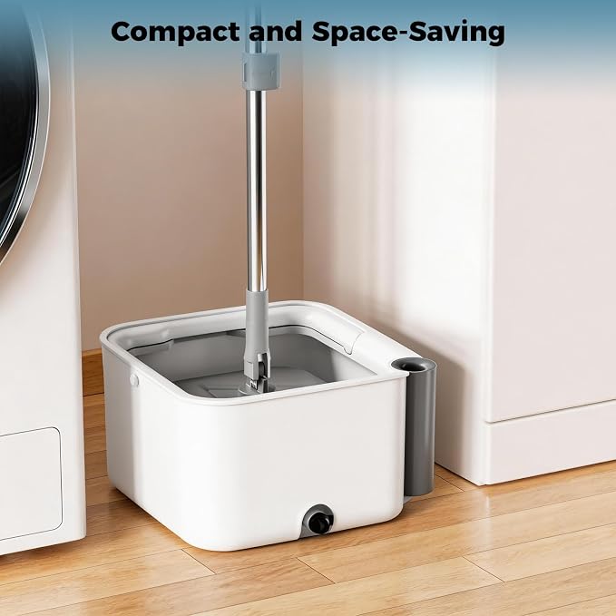 Masthome Spin Mop and Bucket Set, Separate Clean & Dirty Water Tank - Image 8