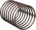 Bathway Shower Curtain Rings, Bronze Shower Curtain Hooks 12 Pcs Anti-Drop by Bathway