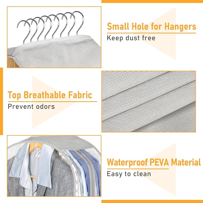 MISSLO 10" Gusseted Garment Bags - Image 6
