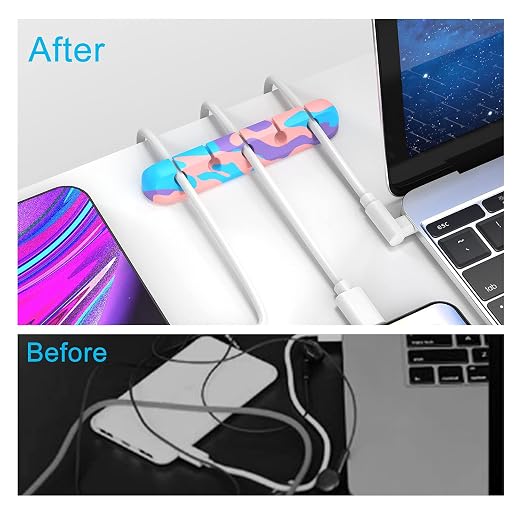 Cable Organizer, Cord Organizer Cable Management, Cable Clips USB Cable Holder - Image 2