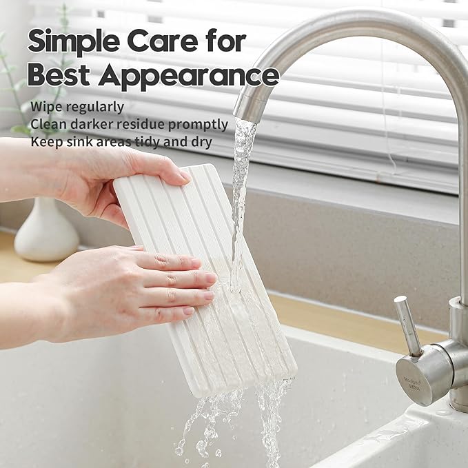 3 Pack Water Absorbent Diatomite Coasters, Stone Drying Mat - Image 4