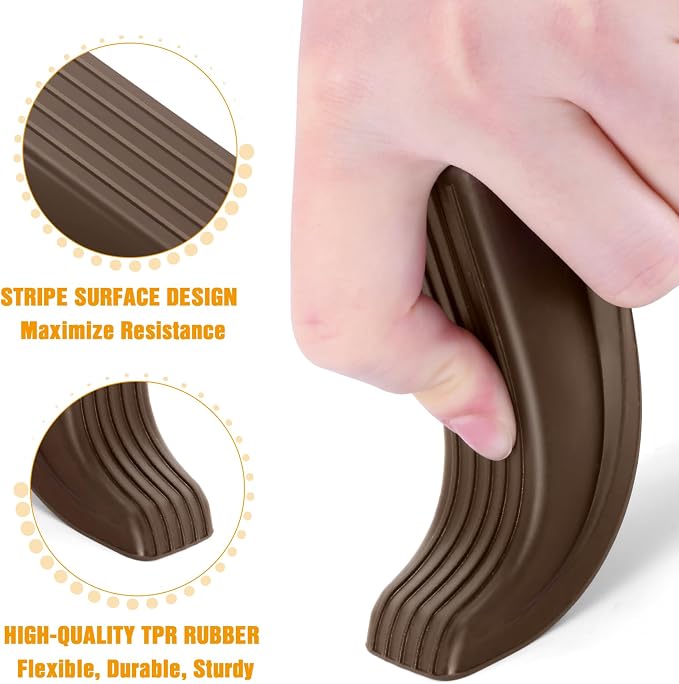 Crosize 5 Pack Door Stoppers for Bottom of Door, Rubber Door Stops | Premium - Image 3