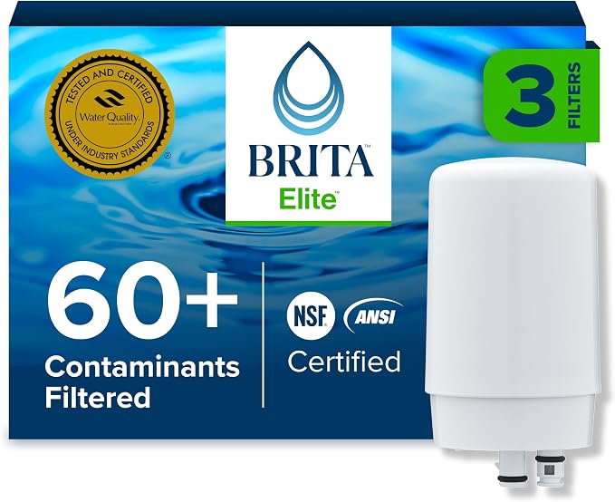 Brita Replacement Water Filter for Faucet Mount, Removes 99% of Lead, Sink by Brita