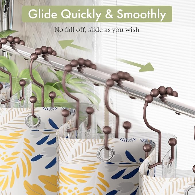 Shower Curtain Rings, Stainless Steel Shower Curtain Hooks Rings - Image 6