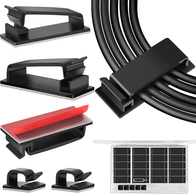 TidyHelper 20 PCS Cable Management Clips, by TidyHelper