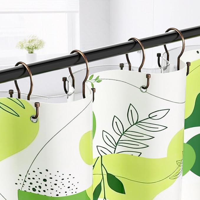 Goowin 24 Pack Shower Curtain Hooks, Simple Shower Curtain Rings, Sturdy Shower - Image 2