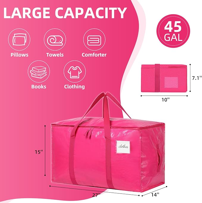Moving Bags Heavy Duty Hot Pink – Large Packing Bags - Image 6