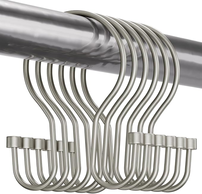 Bathway Shower Curtain Hooks Nickel Shower Curtain Rings by Bathway