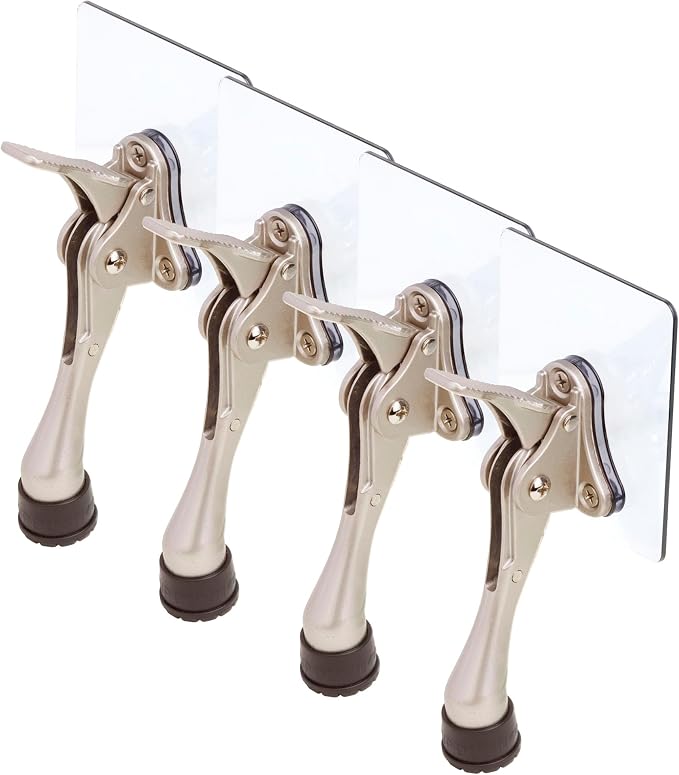 Door Stopper with Adhesive Bracket Stickers, No Drilling or Tools Needed by HASHI