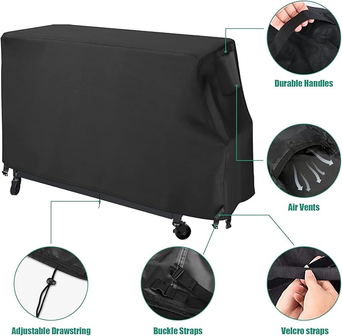 Outdoor Prep Cart Cover for Expert Grill Superior Preparation Cart,Waterproof Heavy Duty Patio Table Grill Cart Cover - 40 x 18 x 35 Inch