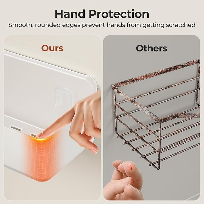 Orimade Shower Caddy 2-Pack, No-Drill Adhesive Shelves - Image 3