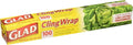 Glad Cling Wrap, BPA -Free, Microwave Ready, 100 Sq Ft/Roll, 33.3 Yard x 12 by GladTrashFoodStorage