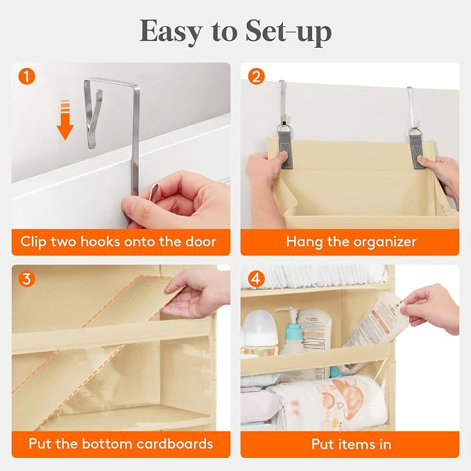 Lifewit 1 Pack Over the Door Organizer, 6 Section Clear Window Hanging Storage - Image 7