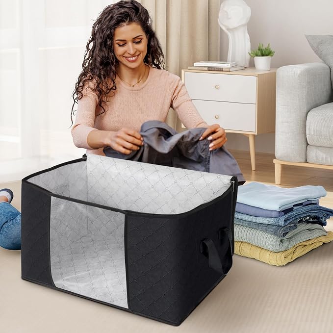 10 Pack Storage Bags for Clothes Blanket Storage Bins - Image 3