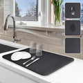 Dish Drying Mat for Kitchen Counter, Non-slip Drying Mat for Coffee Machine by Etomiel