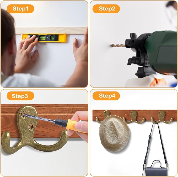 CBWLWJ 25 Pack Coat Hooks Wall Hooks - Image 7