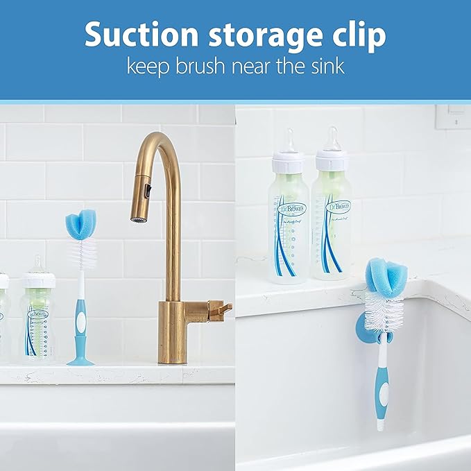 Dr. Brown's Reusable Sponge Baby Bottle Cleaning Brush Set - Image 5