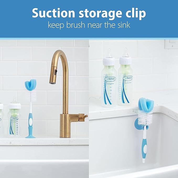 Dr. Brown's Reusable Sponge Baby Bottle Cleaning Brush Set - Image 5
