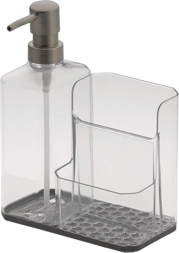 Spectrum Soap Dispenser with Sponge and Brush Holder by Unknown