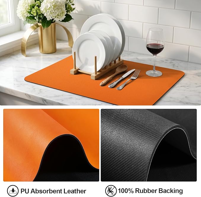 Ecotrim - Dish Drying Mat for Kitchen Counter | Coffee Bar Mat for Countertops - Image 4