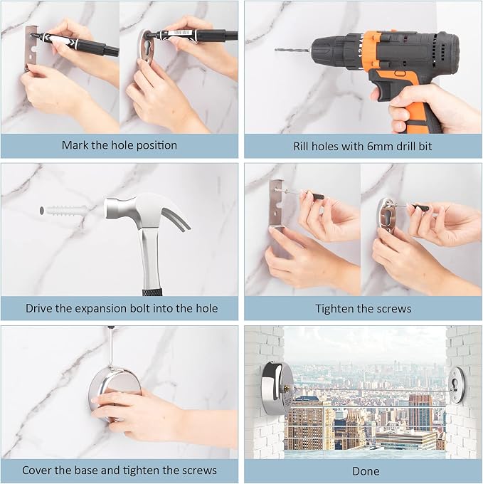 Clatoon Retractable Clothesline 9.0 Feets Adjustable, 304 Stainless Steel - Image 6