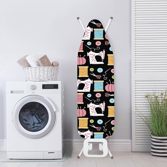 Sewing Machine Patterns Ironing Board Cover Premium Polyester, Fits Full Size - Image 3