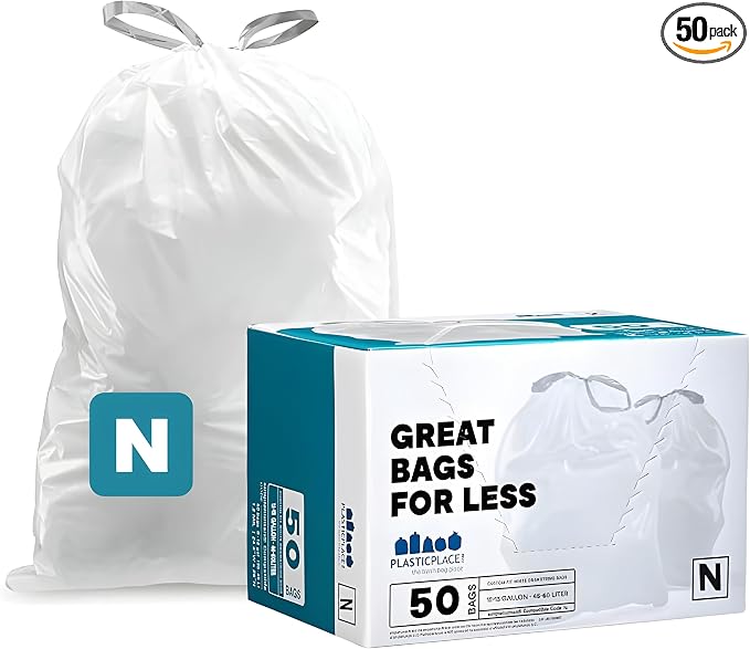 Plasticplace Custom Fit Trash Bags, Compatible by Plasticplace