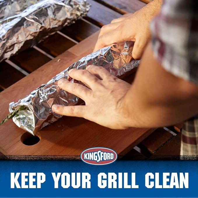 Kingsford Heavy Duty Standard Aluminum Foil Roll, 45 Sq Ft, tears cleanly from - Image 5
