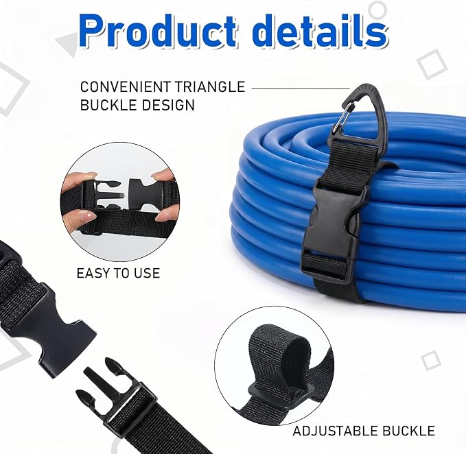 6 Pack 17 Inch Extension Cord Organizer, Adjustable Extension Cord Holder - Image 2