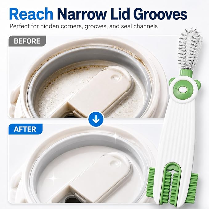 3-in-1 Cup Lid Gap Cleaning Brush Set - Image 5