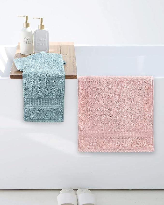 Cleanbear Hand Towels 12 Pack 12 Colors 100% Cotton, 13 by 29 Inches | Soft - Image 7