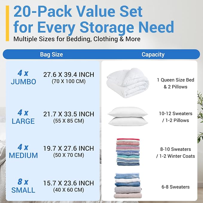 80% Space Saver Vacuum Storage Bags - Image 8
