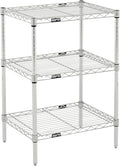 Metro Professional's Choice Commercial-Grade NSF Shelving Unit - Multipurpose Adjustable Wire Shelf for Home, Garage, Kitchen and More - 3 Shelves, 18" W x 24" L x 33" H - Chrome