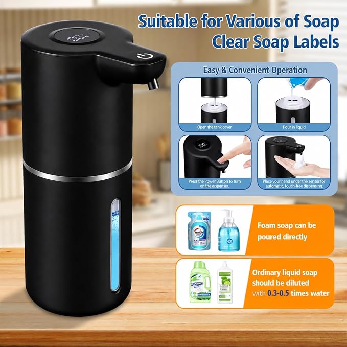 Automatic Liquid Soap Dispenser Touchless | USB Rechargeable Smart Hand Soap - Image 4