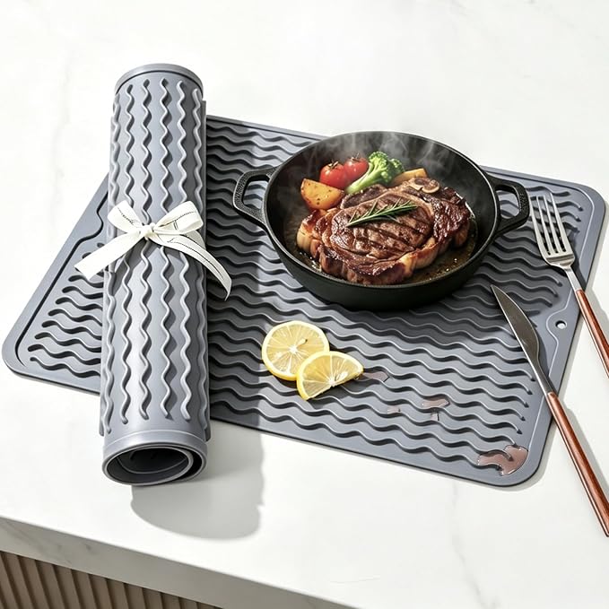 2 Pack Caketime Silicone Dish Drying Mat - Image 2